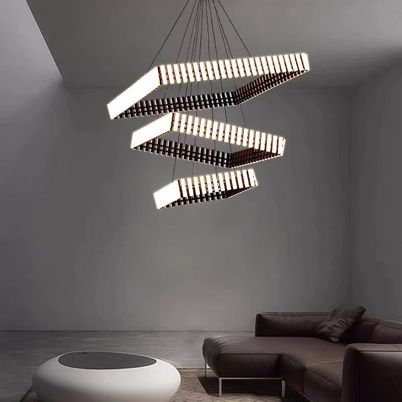 lustre moderne led à intensité variable minimalisme luminaria - vue 6 sur 25