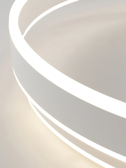 Moderner LED-Kronleuchter in Schwarz-Weiß für Wohnzimmer, Esszimmer und Küche - vue 5 sur 10