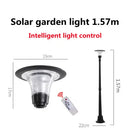 Solar-LED-Stehleuchte für Garten und Außenwege