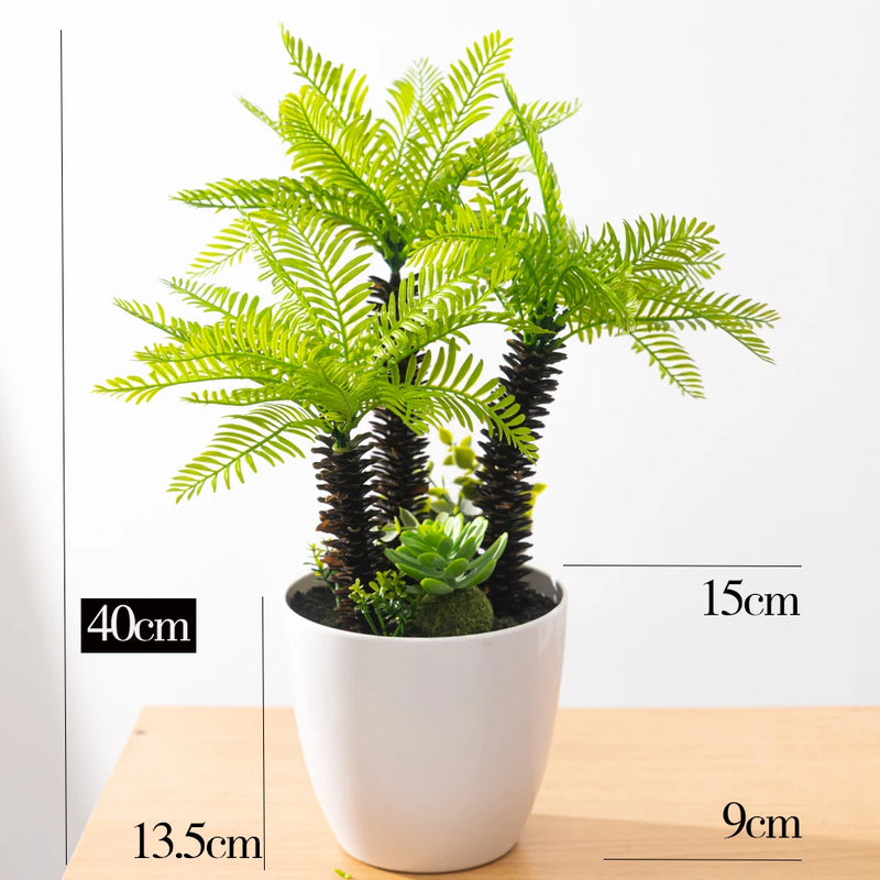 faux palmier grande plante artificielle en pot décorative