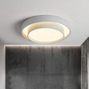 Moderne LED-Deckenleuchte minimalistisch weiß mit doppeltem Runddesign