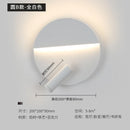 Moderne Wandleuchte mit Schalter und drehbarem Hintergrundlicht