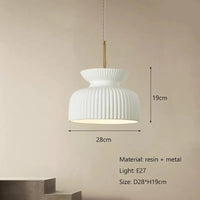 Nordischer Minimalistischer LED-Kronleuchter im Creme-Stil für Restaurants