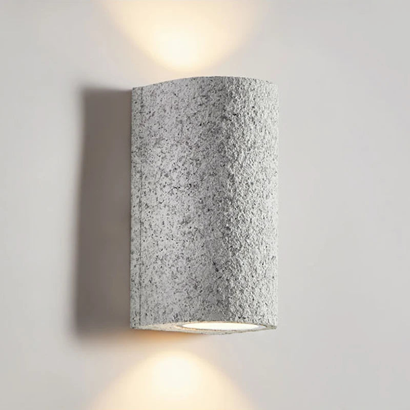 applique murale led wabi-sabi japonais rétro en ciment