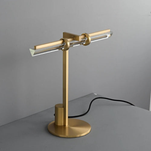 lampe de bureau led moderne en cristal minimaliste pour lecture et travail