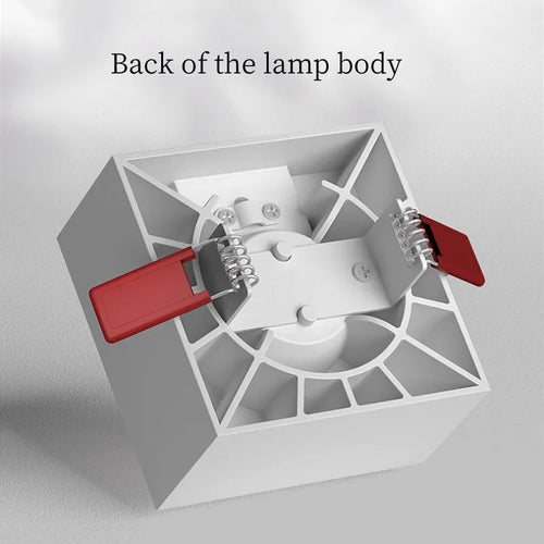 Quadratischer dimmbarer LED-Einbauspot für Hotel, Büro und Zuhause - vue 6 sur 9
