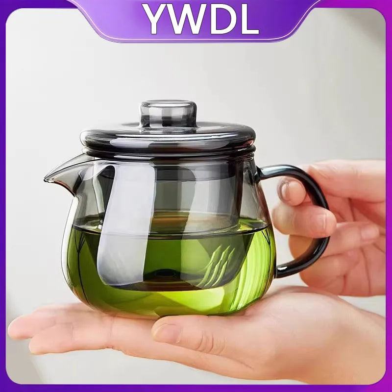 Théière verre borosilicate avec infuseur style moderne - vue 2 sur 7