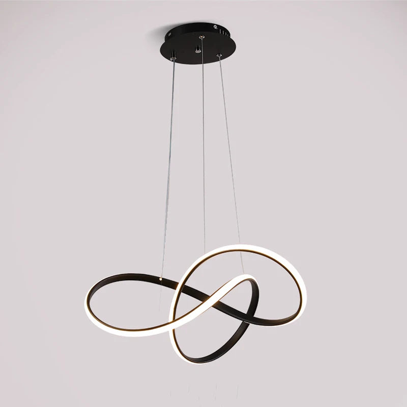 lustre led simple et moderne nordique pour décoration intérieure - vue 5 sur 9