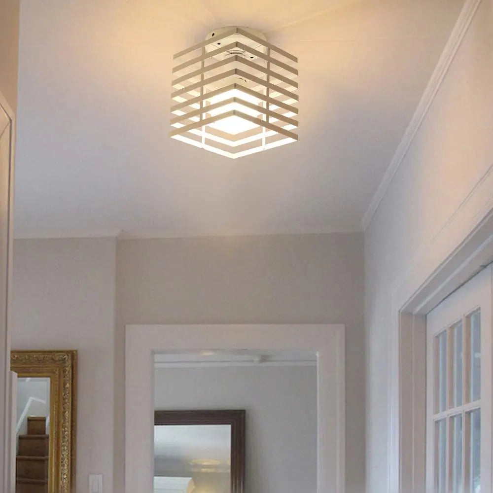plafonnier industriel vintage en métal pour intérieur moderne - vue 6 sur 12