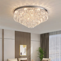 plafonnier en cristal luxe style français atmosphère simple 2024