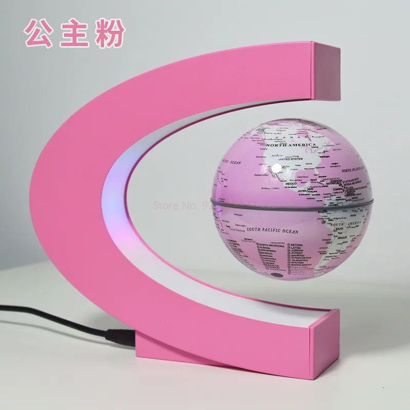 globe de lévitation magnétique 3d avec autorotation lumineuse - vue 5 sur 16