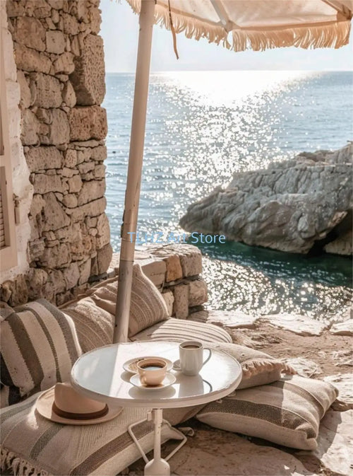 affiches modernes de paysages de voyage en grèce santorin