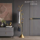 Floor Clothes Rack for Bedroom - Italian Style, Space Utilization Artifact, High-End Luxury Indoor Clothes Drying Rack