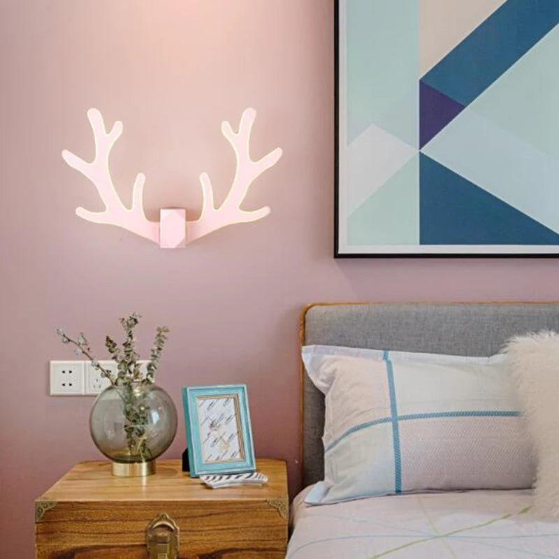 Applique murale tête de Cerf LED dessin animé - vue 3 sur 11
