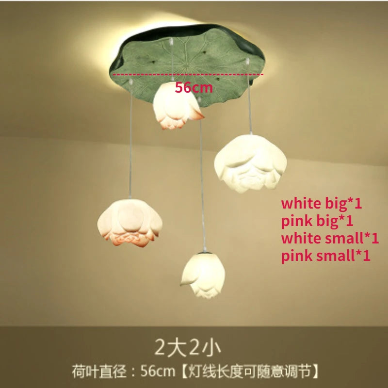 suspension lotus en verre pour décoration d intérieur - vue 13 sur 18