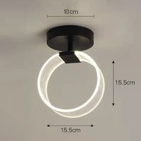 plafonnier LED moderne acrylique géométrie linéaire