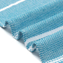 serviette de plage turque coton rayures franges absorbante