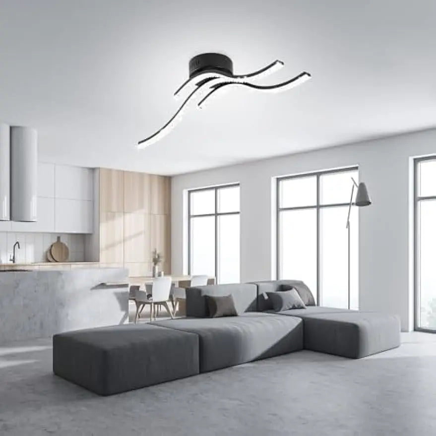 plafonnier led moderne design pour éclairage intérieur élégant - vue 6 sur 7