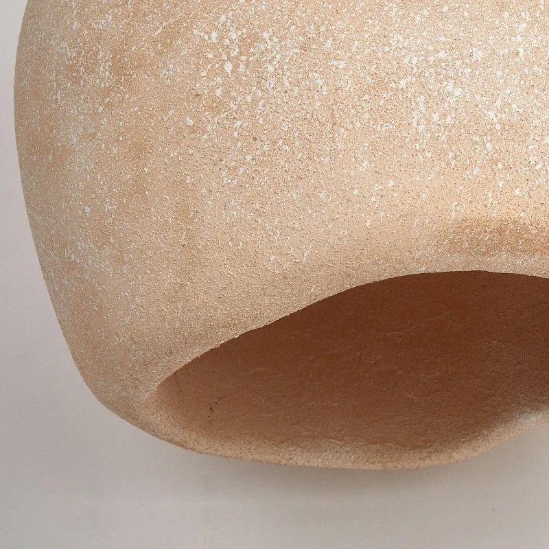 lustre à led moderne wabi sabi pour décoration intérieure et ambiance chaleureuse - vue 6 sur 8