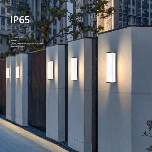 Acier inoxydable LED étanche longue applique murale moderne Ip65 éclairage extérieur jardin Villa balcon ligne lumière mur rondelle lumière 8 - vue 3 sur 8