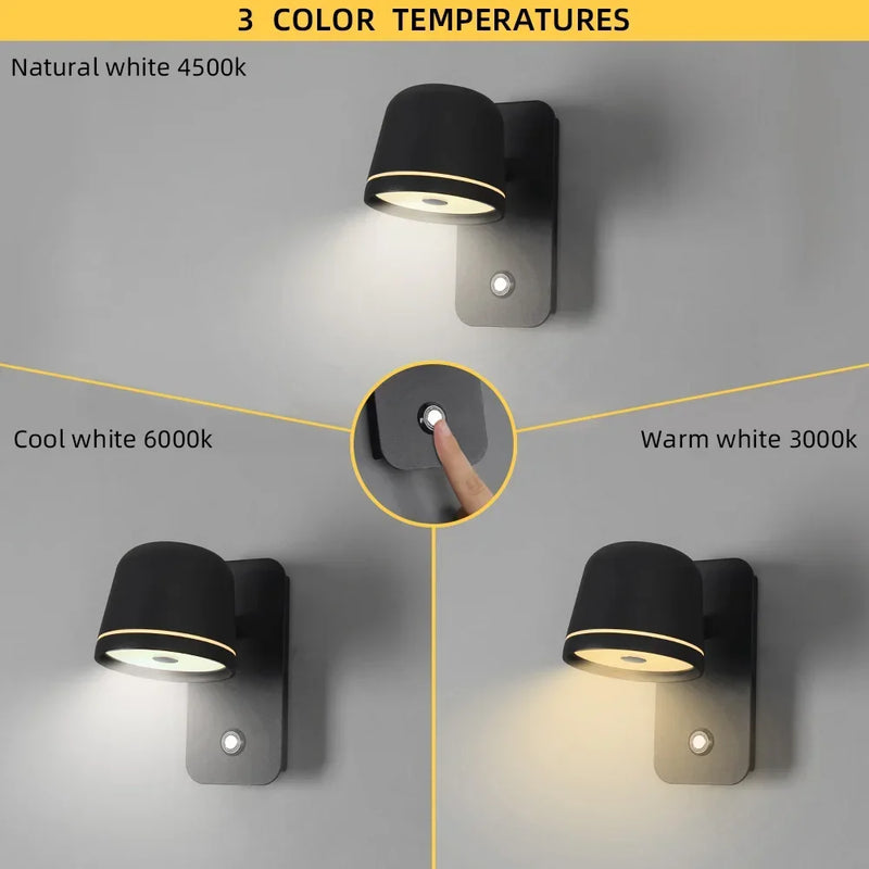 Applique murale LED avec variateur tactile et réglable Aisilan