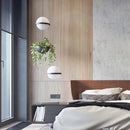 lustre moderne nordique avec pot de fleur led intégrée