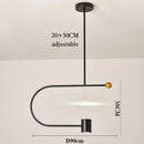 Minimalistischer nordischer Acryl-Kronleuchter für moderne Einrichtung