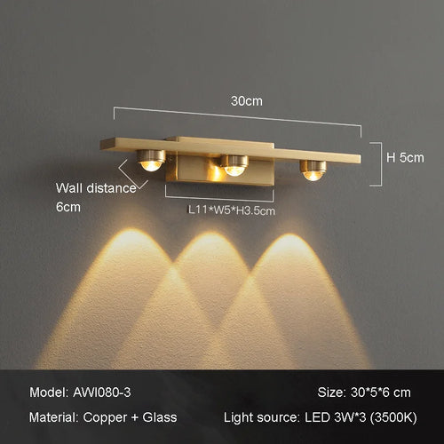 Wandleuchte mit Projektion warmes Licht modernes Design Atmosphäre - vue 9 sur 9