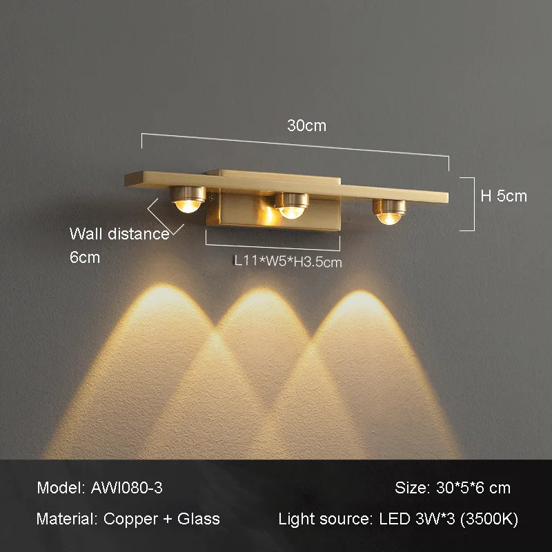 Wandleuchte mit Projektion warmes Licht modernes Design Atmosphäre - vue 8 sur 9