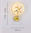 applique murale cristal en led pour éclairage intérieur luxe