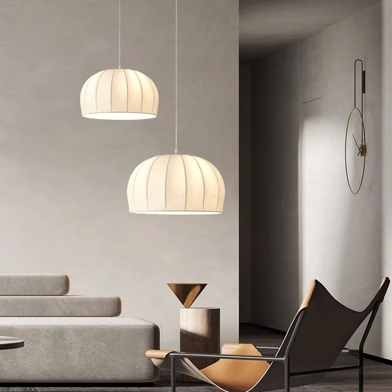 suspension en tissu rétro style wabi sabi pour décoration intérieure - vue 5 sur 9
