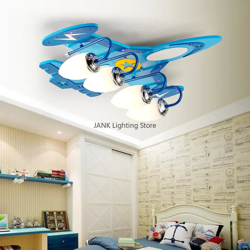 lustre led avion pour enfants protection des yeux décoration environnementale - vue 4 sur 9