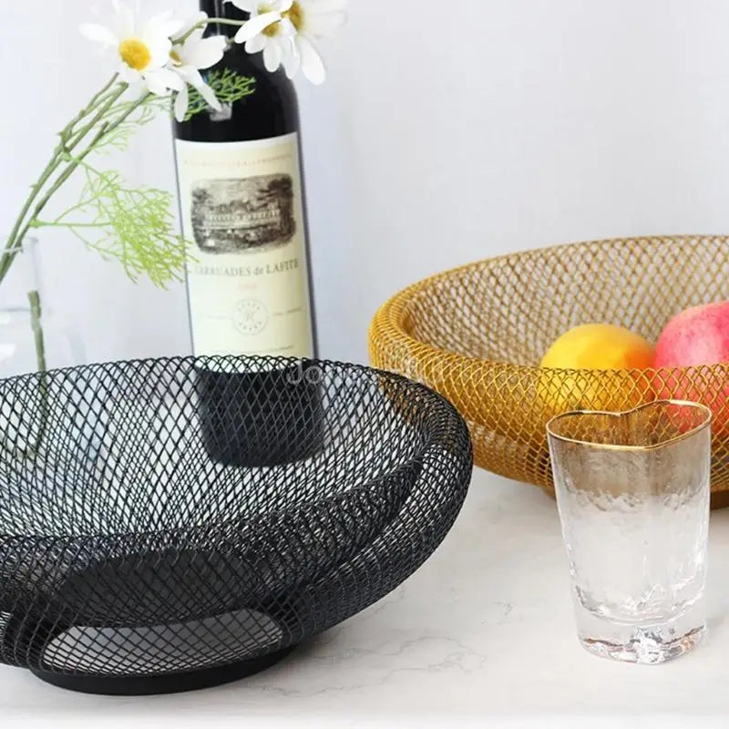 panier à fruits en fer style nordique pour rangement et décoration - vue 9 sur 8
