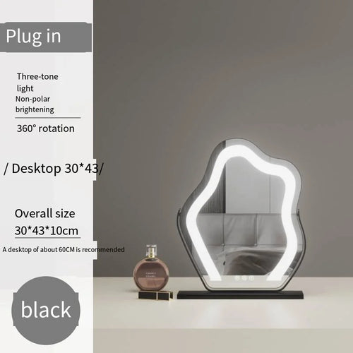 Vanity Mirror with Lights, Bathroom Mirror with Dimmable 3 Modes, 360 ° Rotary Touch Screen Control, Suable for Bedroom - vue 11 sur 14