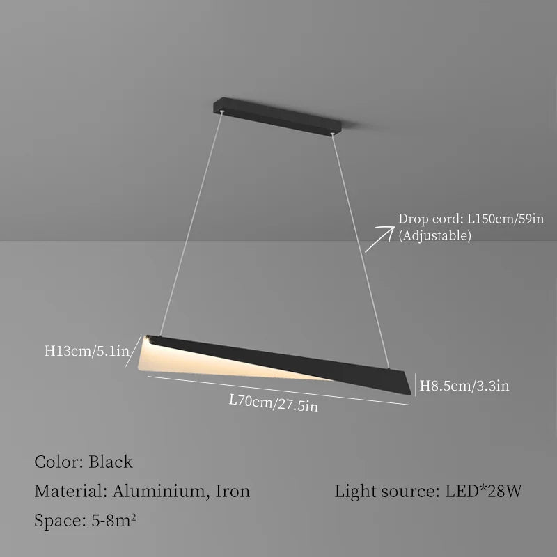 Moderne minimalistische Pendelleuchte für kreative Innendekoration