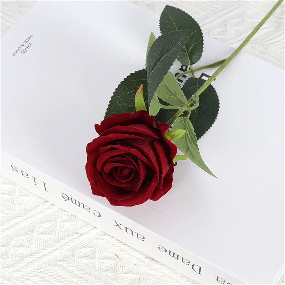 bouquet de roses artificielles pour mariage Noël ou Saint-Valentin - vue 12 sur 14