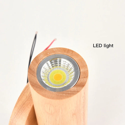 applique murale led moderne en bois pour décoration intérieure et extérieure