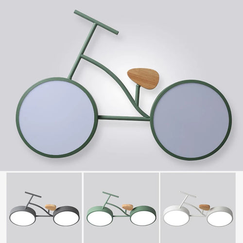 plafonnier led moderne au design nordique monté en surface - vue 5 sur 9