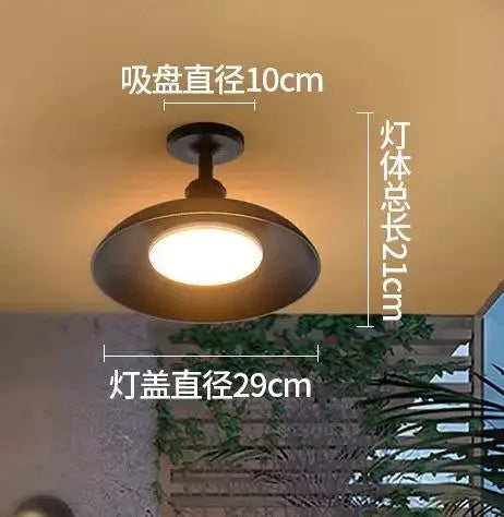 LED-Deckenleuchte Retro UFO für Außenbereich Garten Balkon Hof