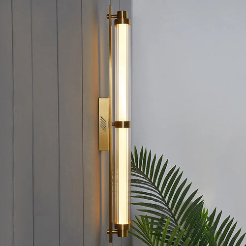 Design-Wandleuchte aus Edelstahl im minimalistischen Stil dekorativ - vue 2 sur 7