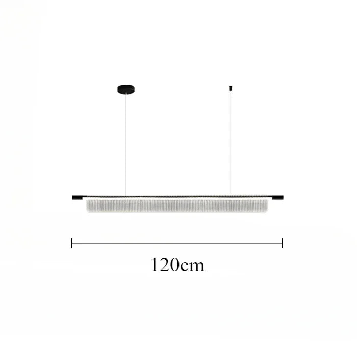 lustre linéaire moderne pour décoration intérieure et restaurant - vue 12 sur 18