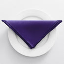 Serviette de table satin décorative style mariage réception