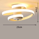 LED-Deckenleuchte moderne Spirale für ein minimalistisches Interieur