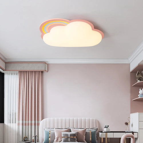 Deckenleuchte Wolke Regenbogen für Kinderzimmer kreative Dekoration - vue 3 sur 7