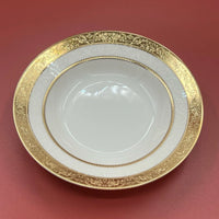 Assiette porcelaine style palais relief steak décor européen