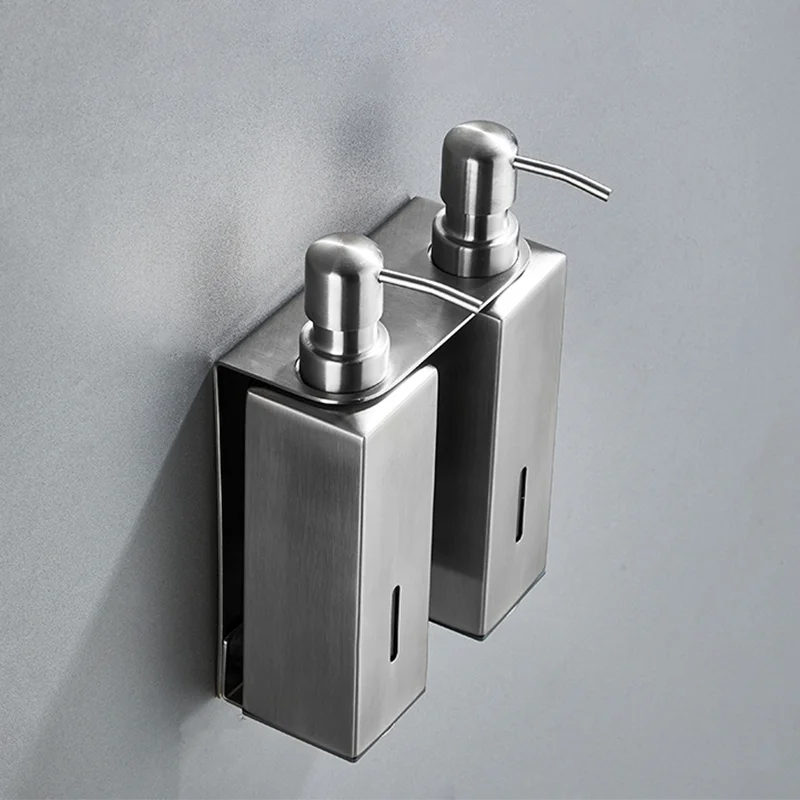 accessoires en acier inoxydable pour distributeurs de savon moderne - vue 3 sur 12