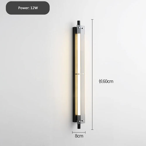 Italienische minimalistische Wandleuchte mit kreativem Design für den Innenbereich - vue 8 sur 7