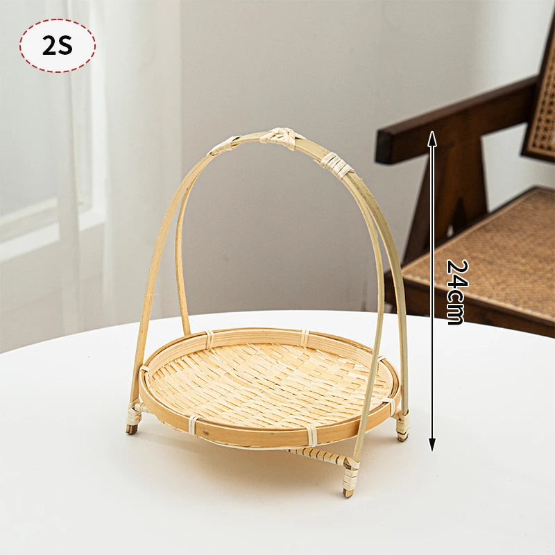 panier de rangement tissé à la main pour jardin et pique-nique - vue 23 sur 27