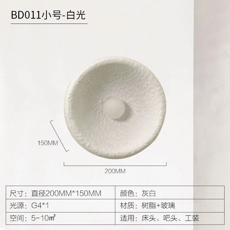 Japanische Wandleuchte im Retro-Design aus Resin für die Innendekoration