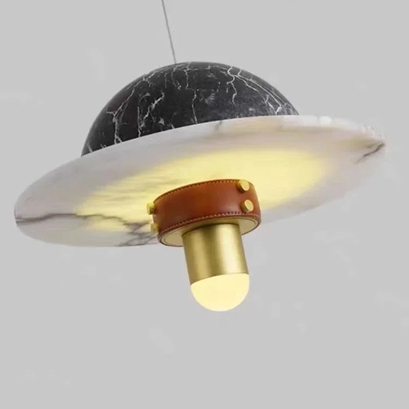 suspension en marbre design nordique pour intérieur moderne - vue 7 sur 9